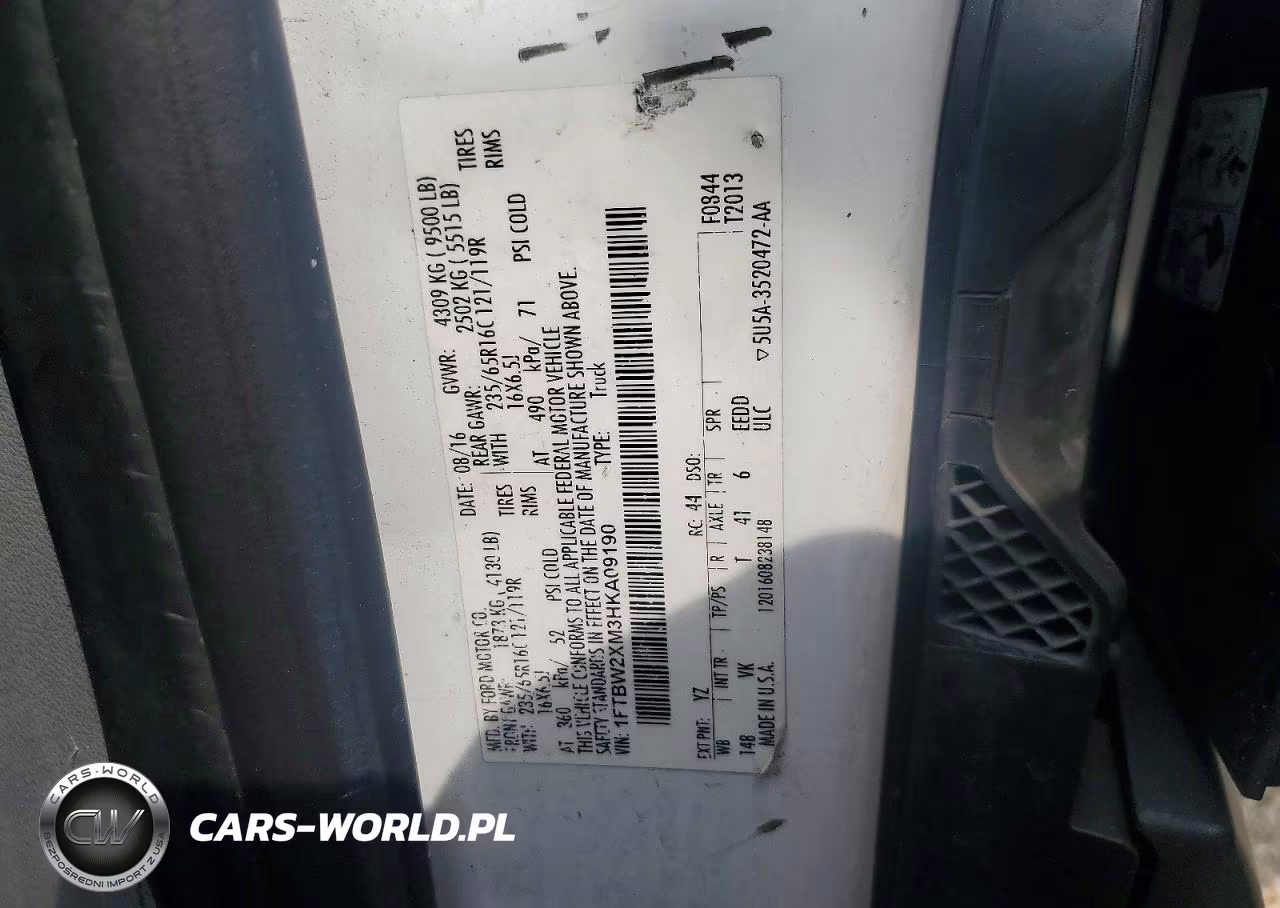 2017 Ford Transit T-350 Handicap Accessibale Van VIN:1FTBW2XM3HKA09190 - 13