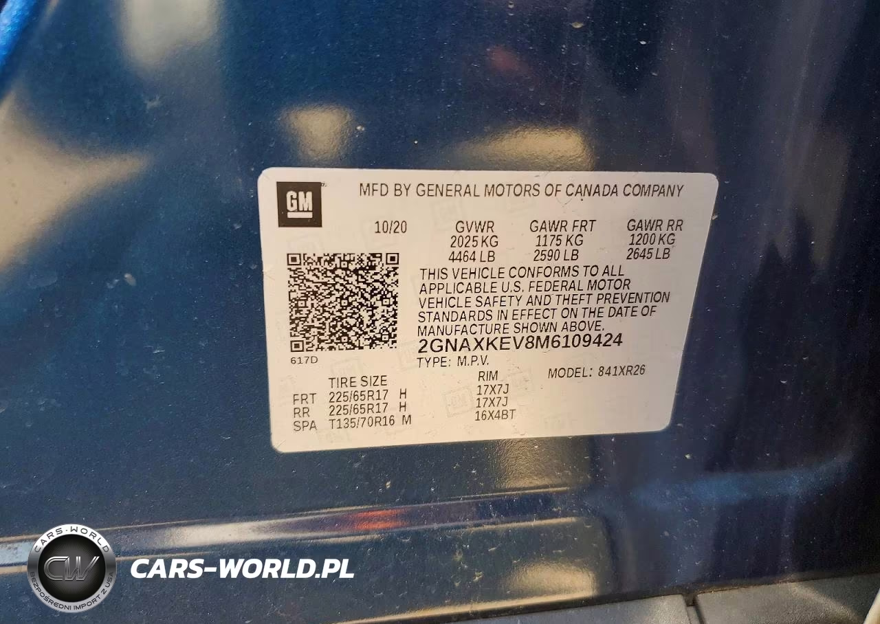2021 Chevrolet Equinox Lt VIN:2GNAXKEV8M6109424 - 13