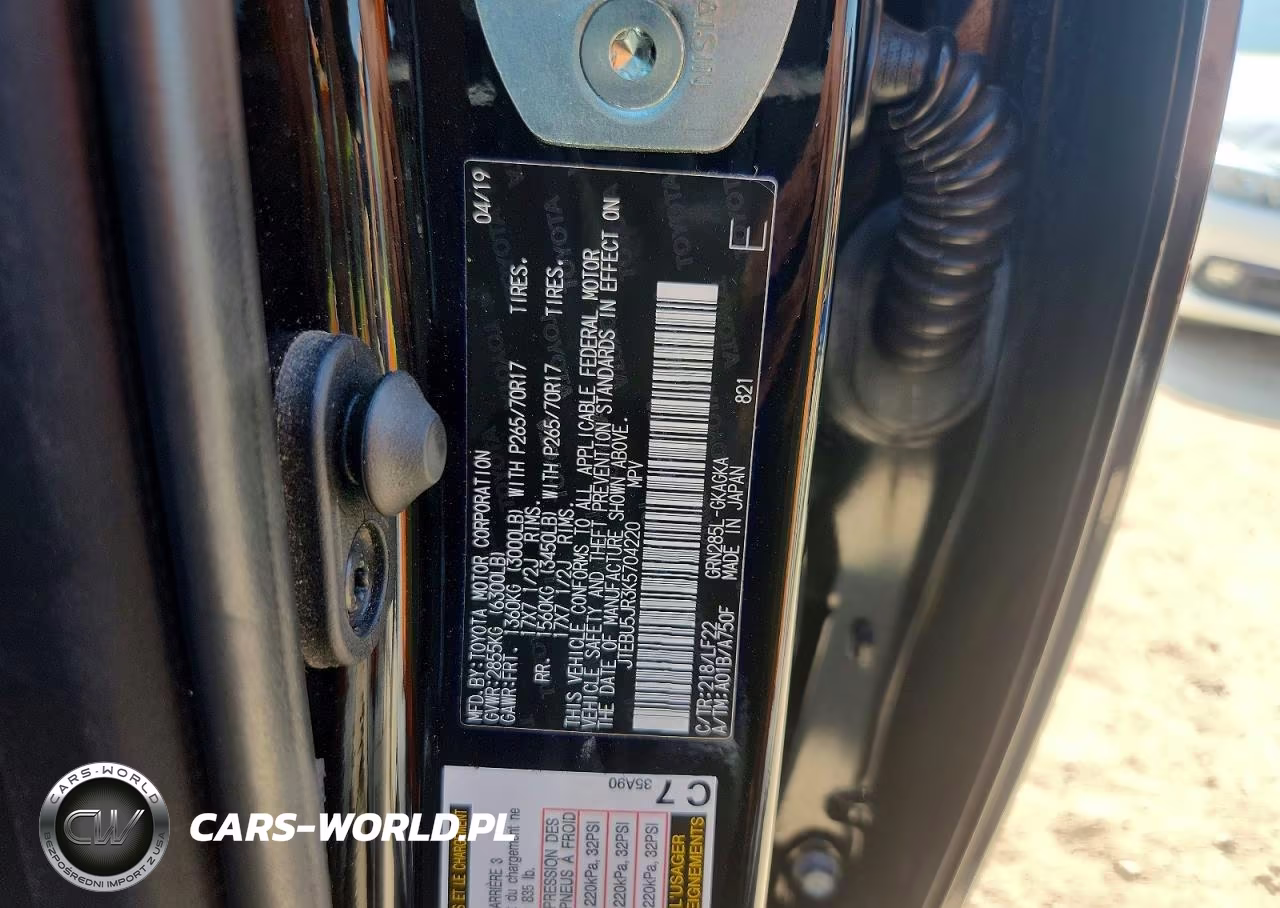 2019 Toyota 4Runner Trd Pro VIN:JTEBU5JR3K5704220 - 12