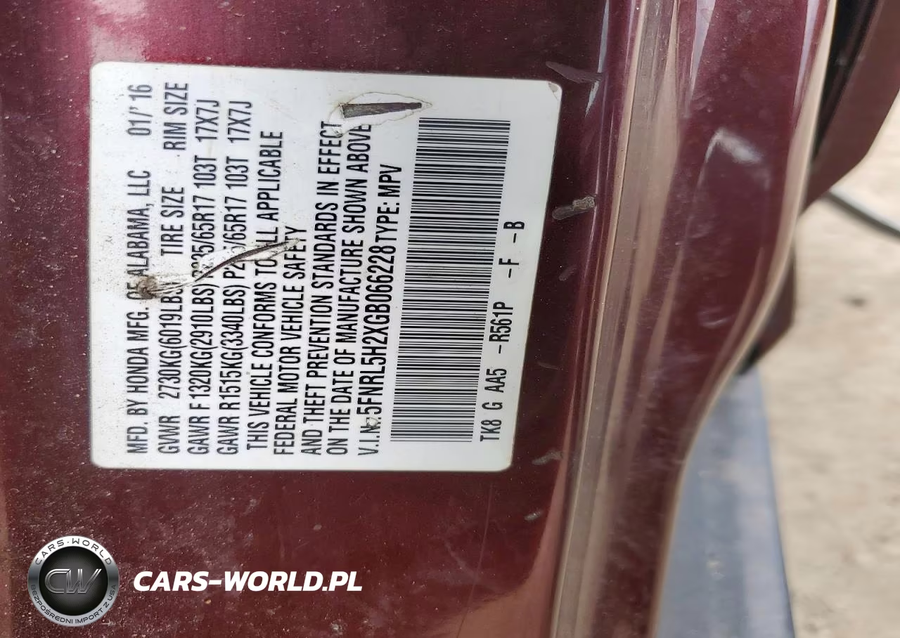 2016 Honda Odyssey Lx VIN:5FNRL5H2XGB066228 - 13