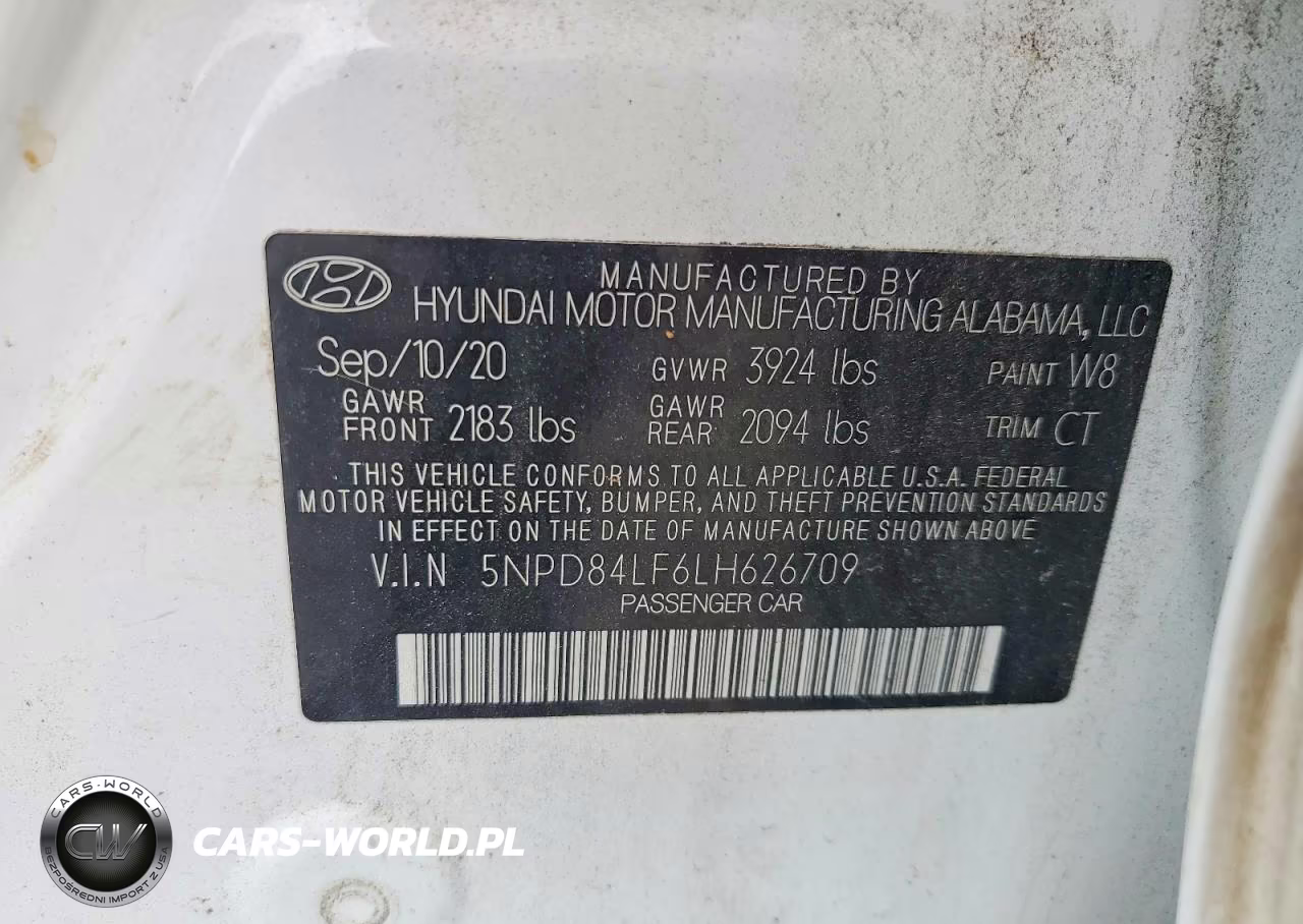 2020 Hyundai Elantra Sel VIN:5NPD84LF6LH626709 - 12