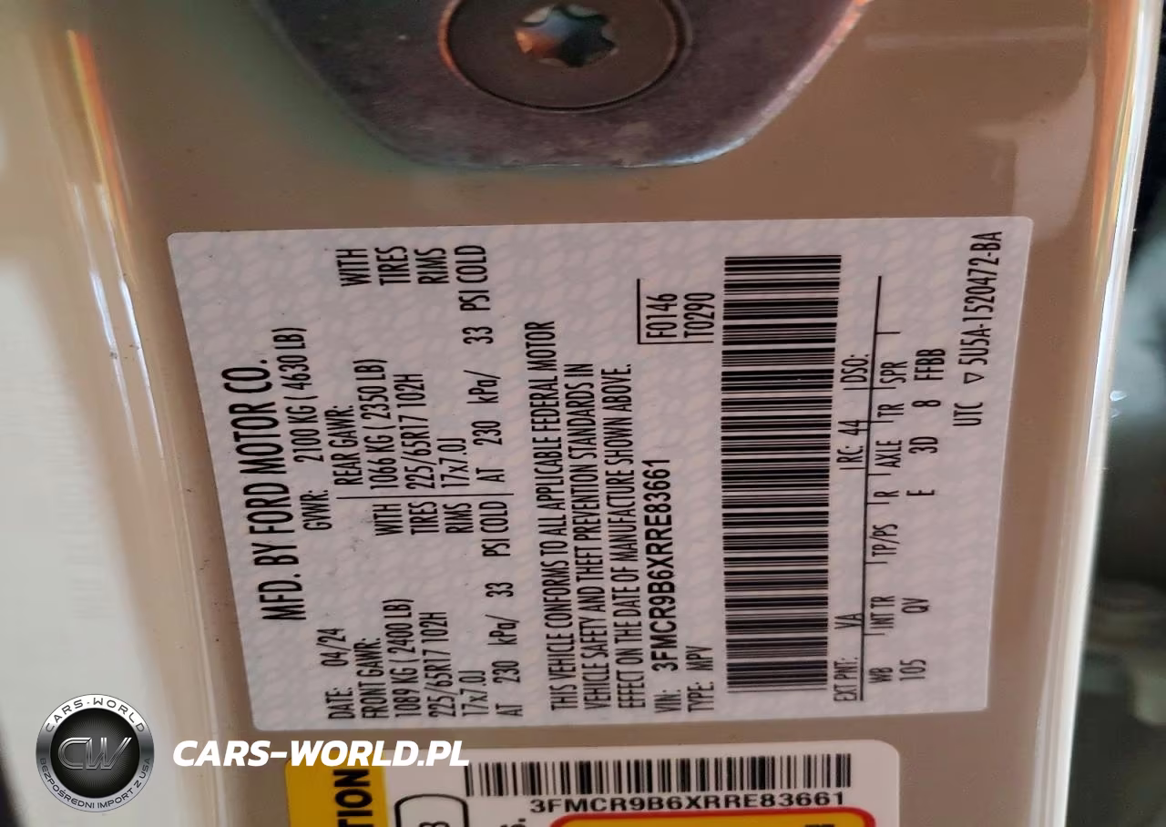 2024 Ford Bronco Sport Big Bend VIN:3FMCR9B6XRRE83661 - 14