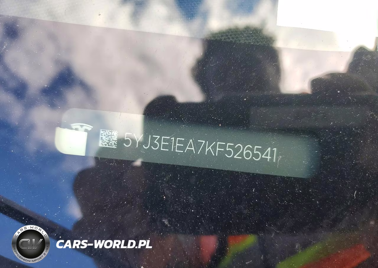2019 Tesla Model 3 VIN:5YJ3E1EA7KF526541 - 12