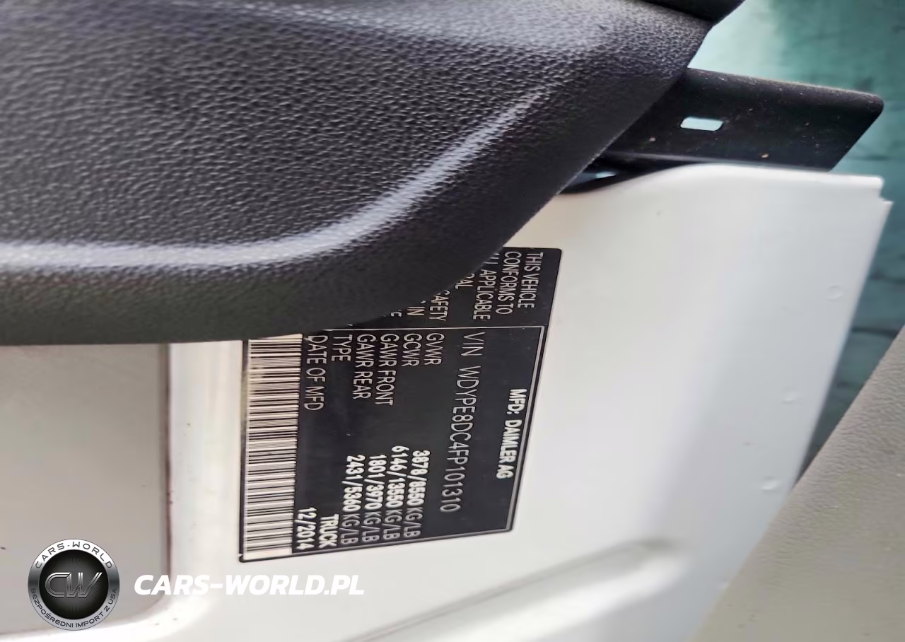 2015 Freightliner Sprinter 2500 Delivery Van VIN:WDYPE8DC4FP101310 - 13