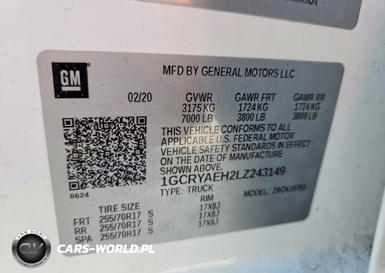 2020 Chevrolet Silverado K1500 VIN:1GCRYAEH2LZ243149 - 12