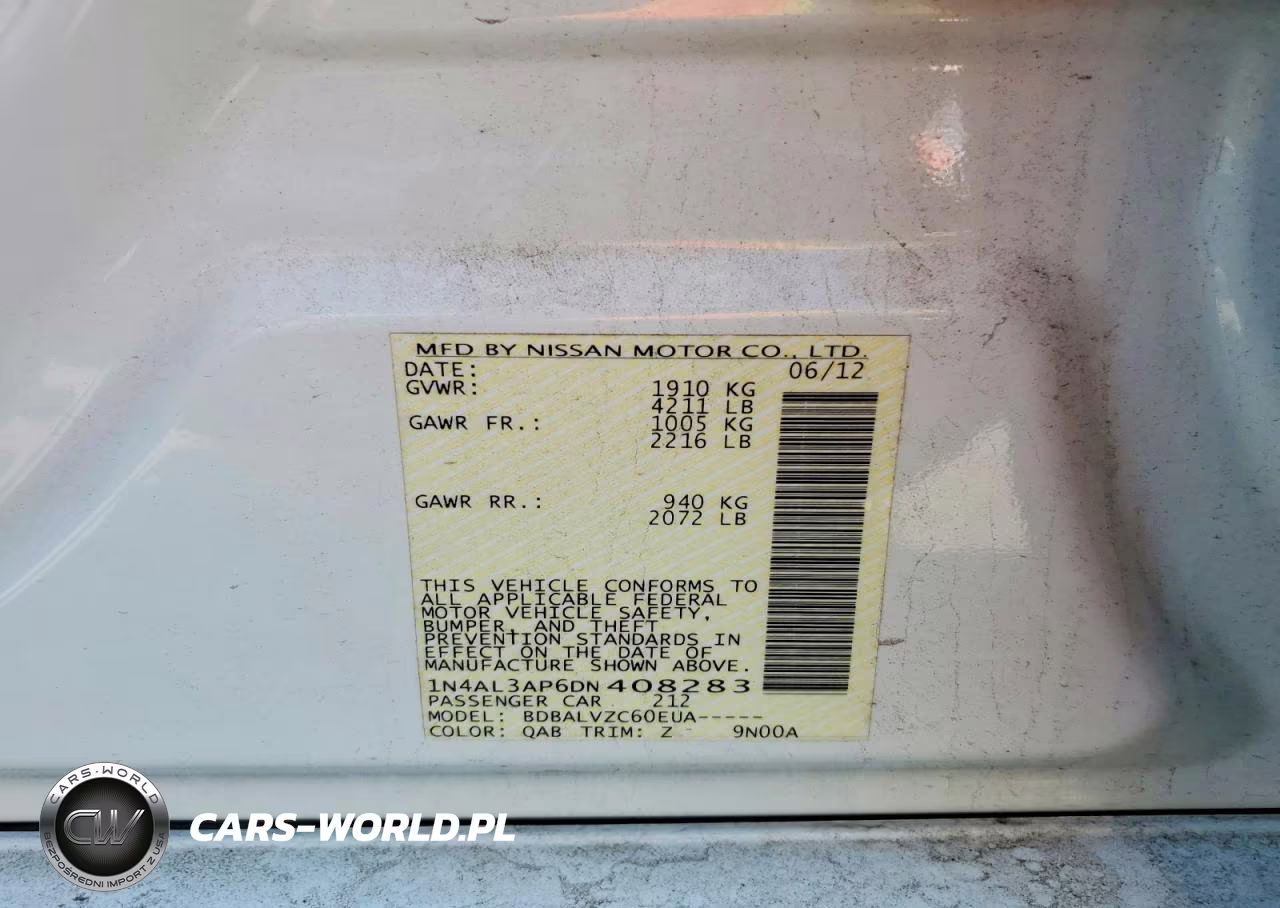 2013 Nissan Altima 2.5 VIN:1N4AL3AP6DN408283 - 12