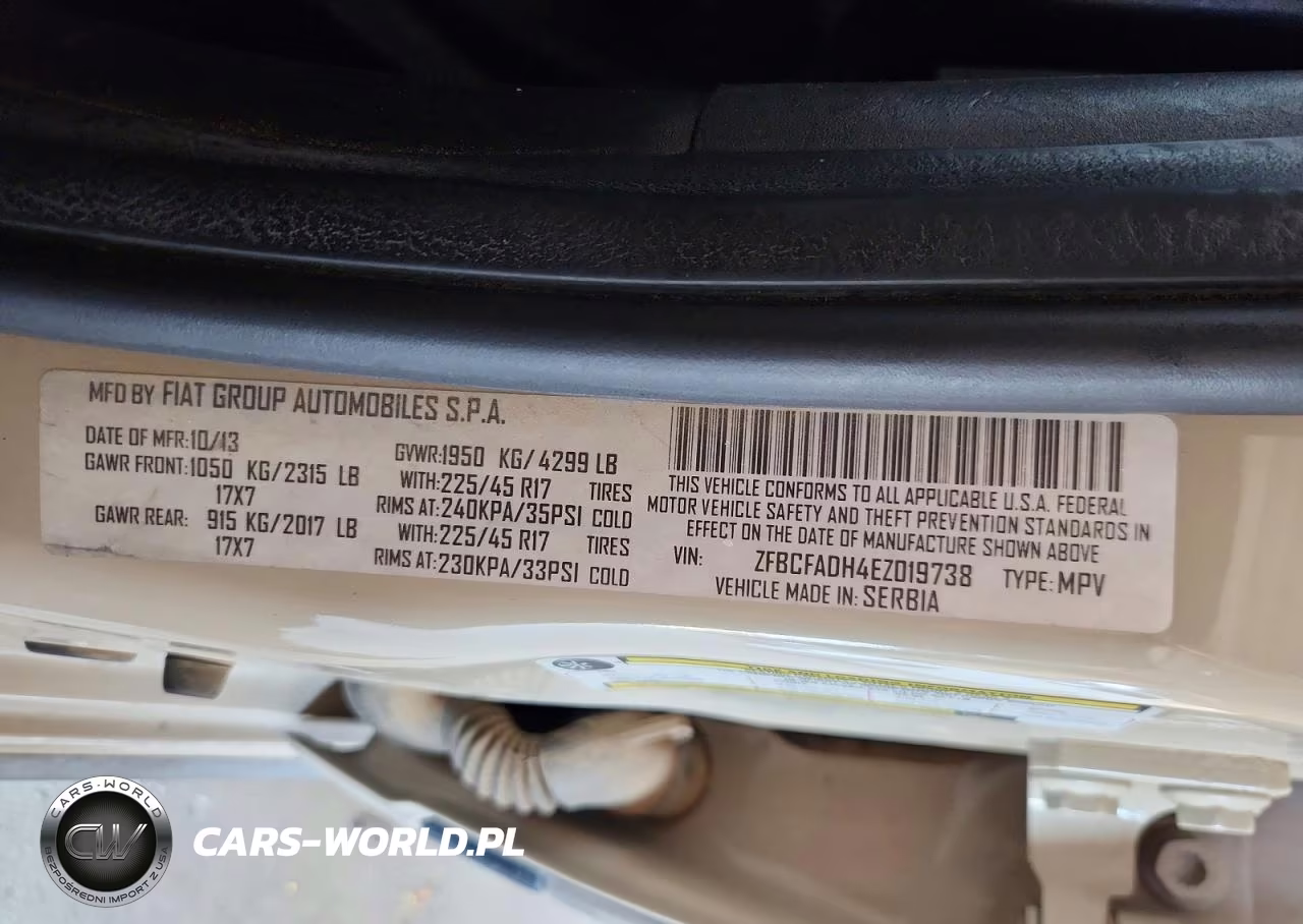 2014 Fiat 500L Trekking VIN:ZFBCFADH4EZ019738 - 12
