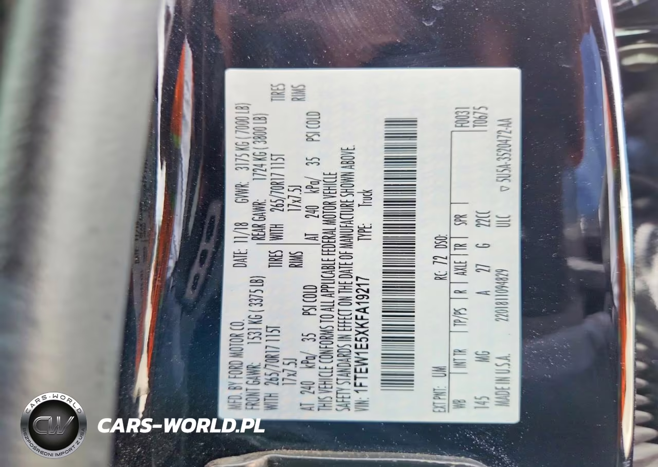 2019 Ford F150 Supercrew VIN:1FTEW1E5XKFA19217 - 12