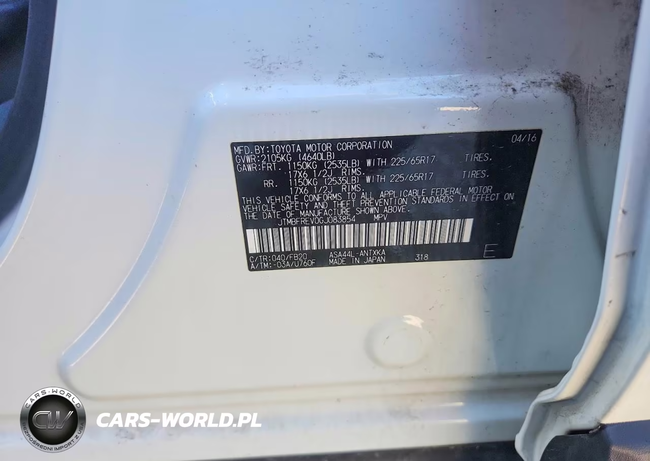 2016 Toyota Rav4 Le VIN:JTMBFREV0GJ083854 - 13