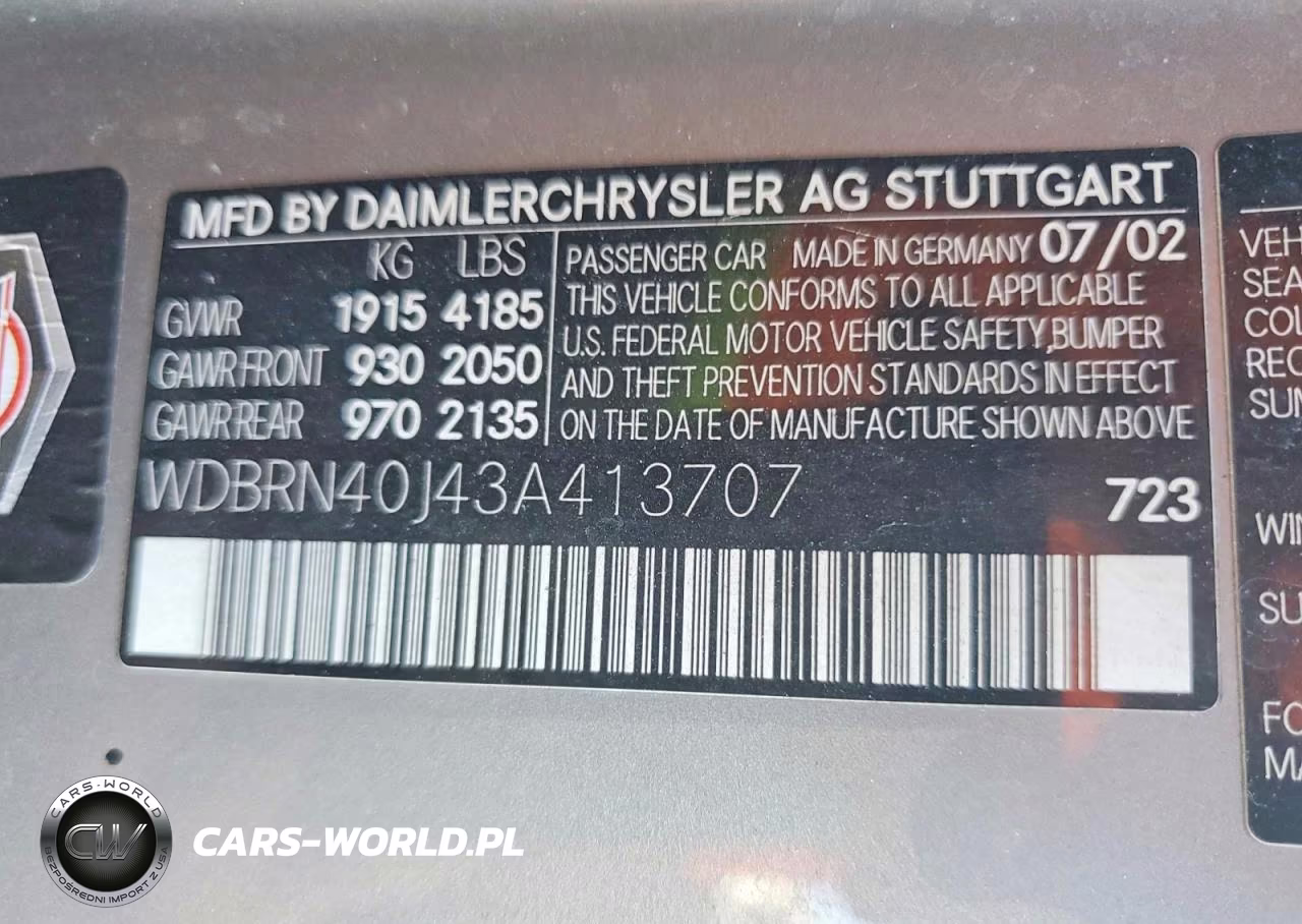 2003 Mercedes-Benz C 230K Sport Coupe VIN:WDBRN40J43A413707 - 12