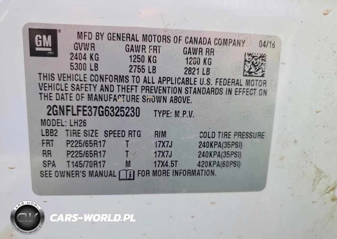2016 Chevrolet Equinox Lt VIN:2GNFLFE37G6325230 - 13