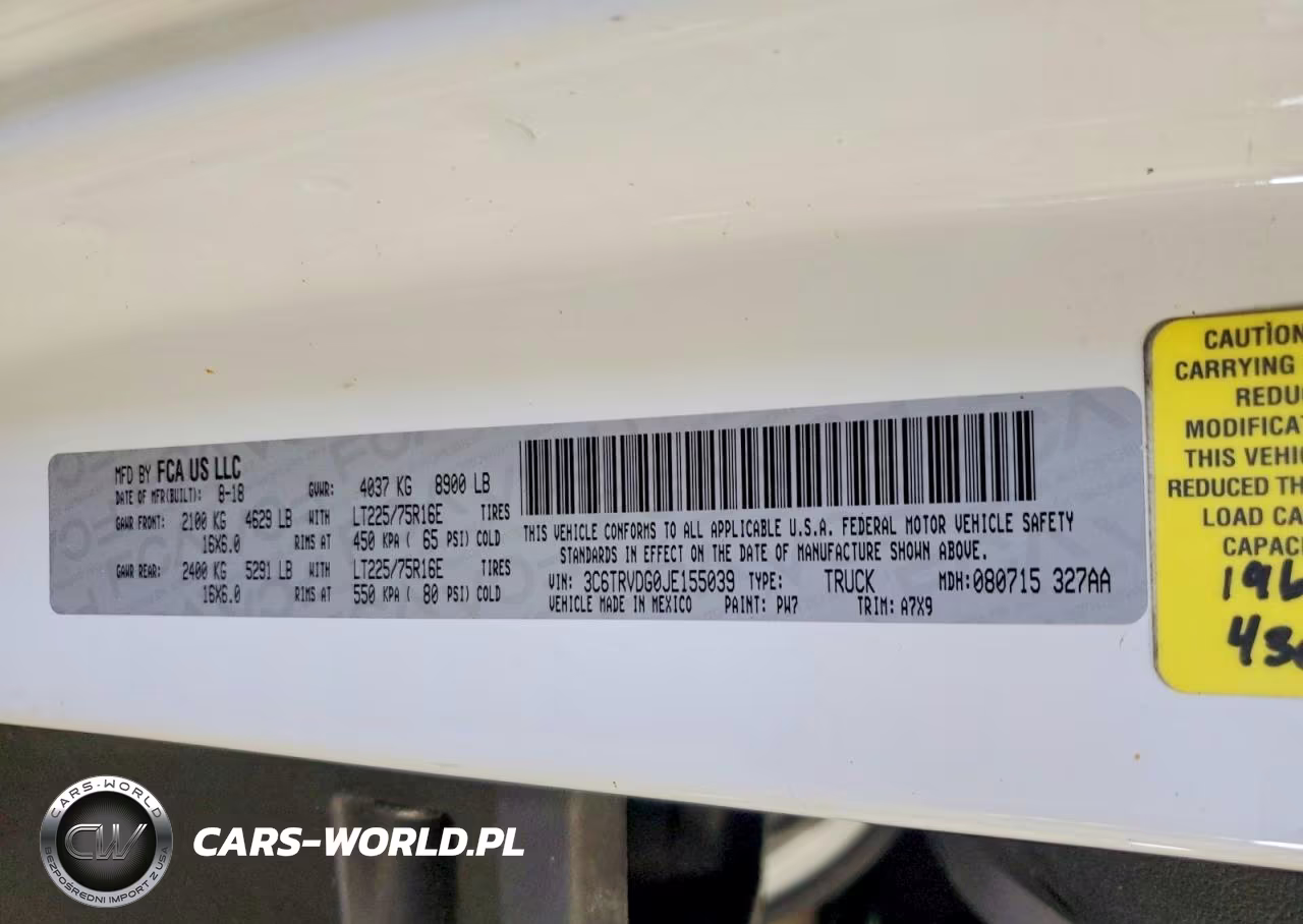2018 Ram Promaster 2500 2500 High VIN:3C6TRVDG0JE155039 - 13