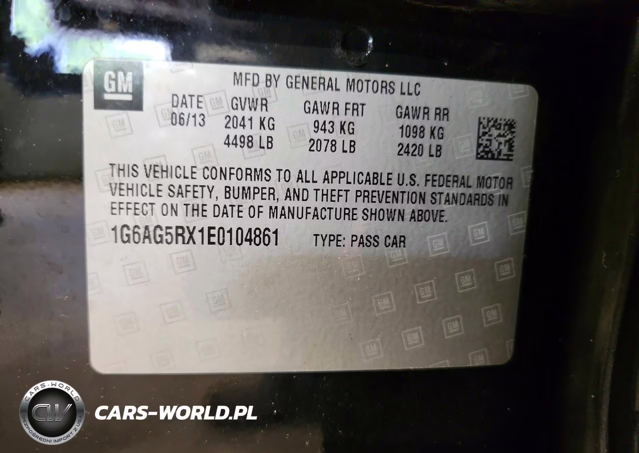2014 Cadillac Ats VIN:1G6AG5RX1E0104861 - 12