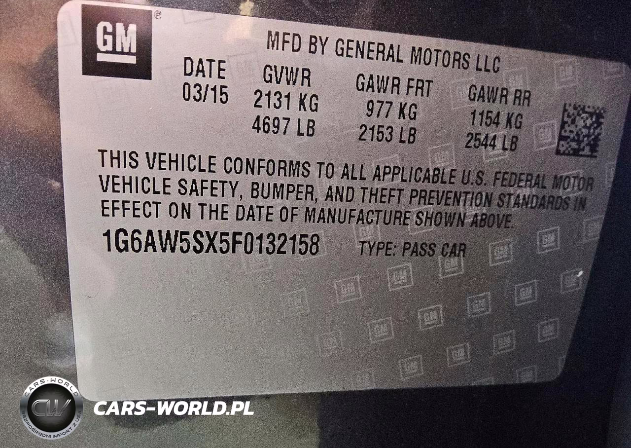 2015 Cadillac Cts VIN:1G6AW5SX5F0132158 - 12