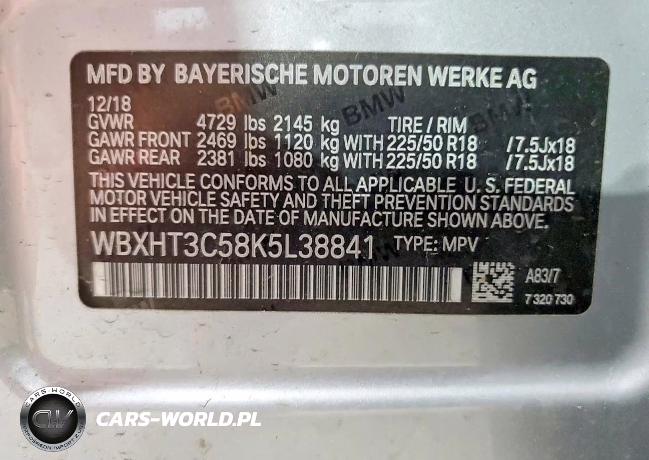 2019 BMW X1 xDrive28I VIN:WBXHT3C58K5L38841 - 13