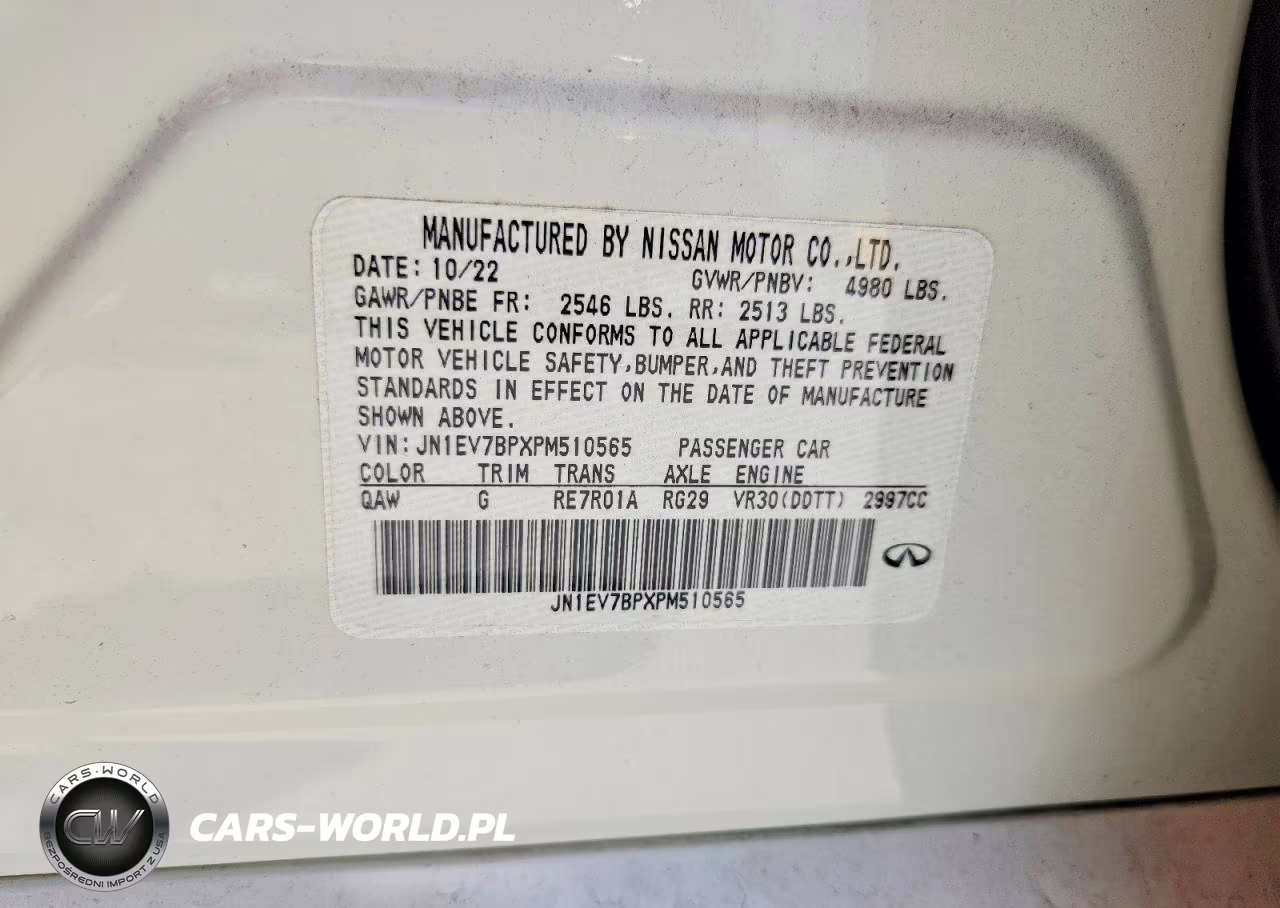 2023 Infiniti Q50 Luxe VIN:JN1EV7BPXPM510565 - 12