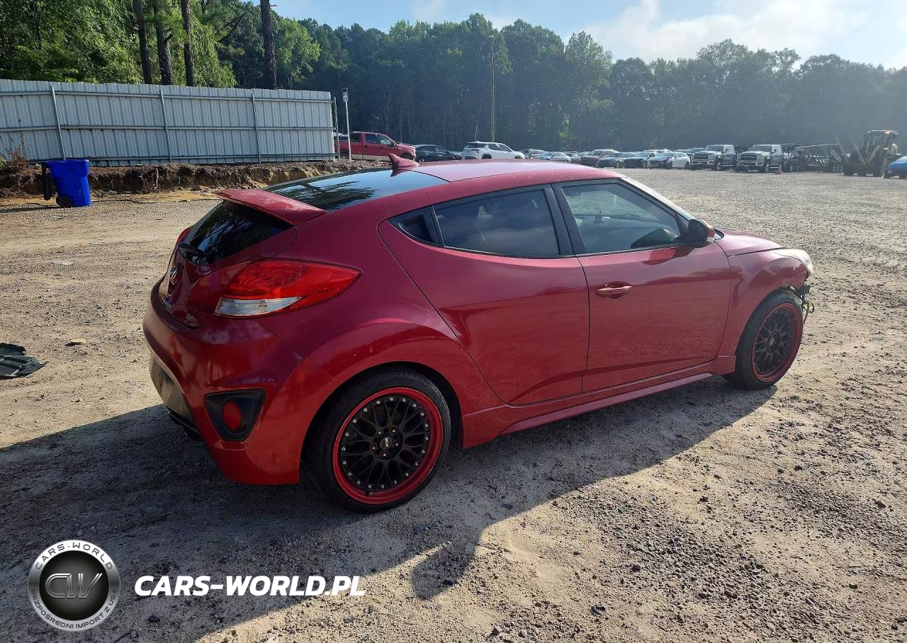2013 Hyundai Veloster Turbo VIN:KMHTC6AE8DU153348 - 3