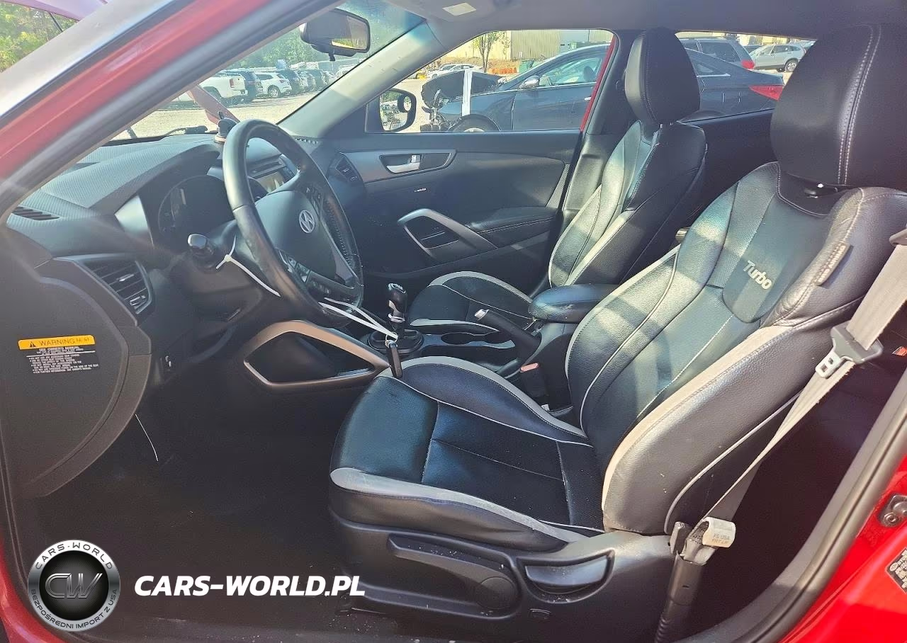 2013 Hyundai Veloster Turbo VIN:KMHTC6AE8DU153348 - 7