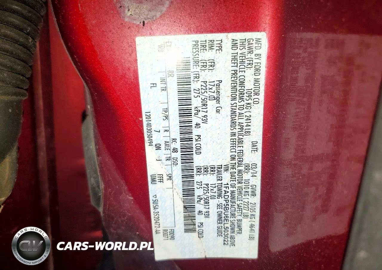2014 Ford C-Max Sel VIN:1FADP5BU6EL503022 - 12