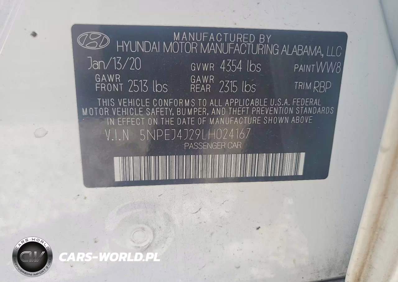 2020 Hyundai Sonata Sel Plus VIN:5NPEJ4J29LH024167 - 12