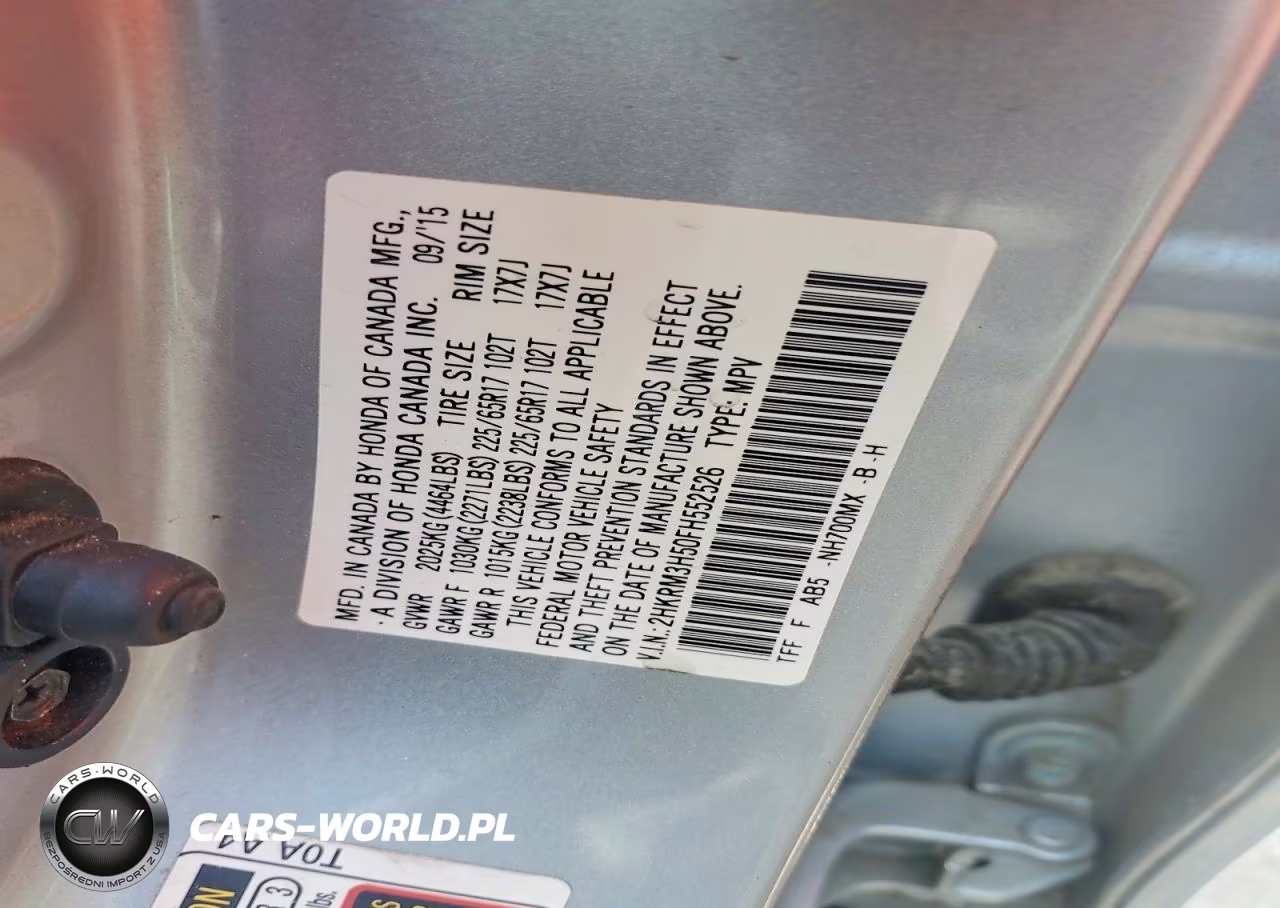2015 Honda Cr-V Ex VIN:2HKRM3H50FH552526 - 13