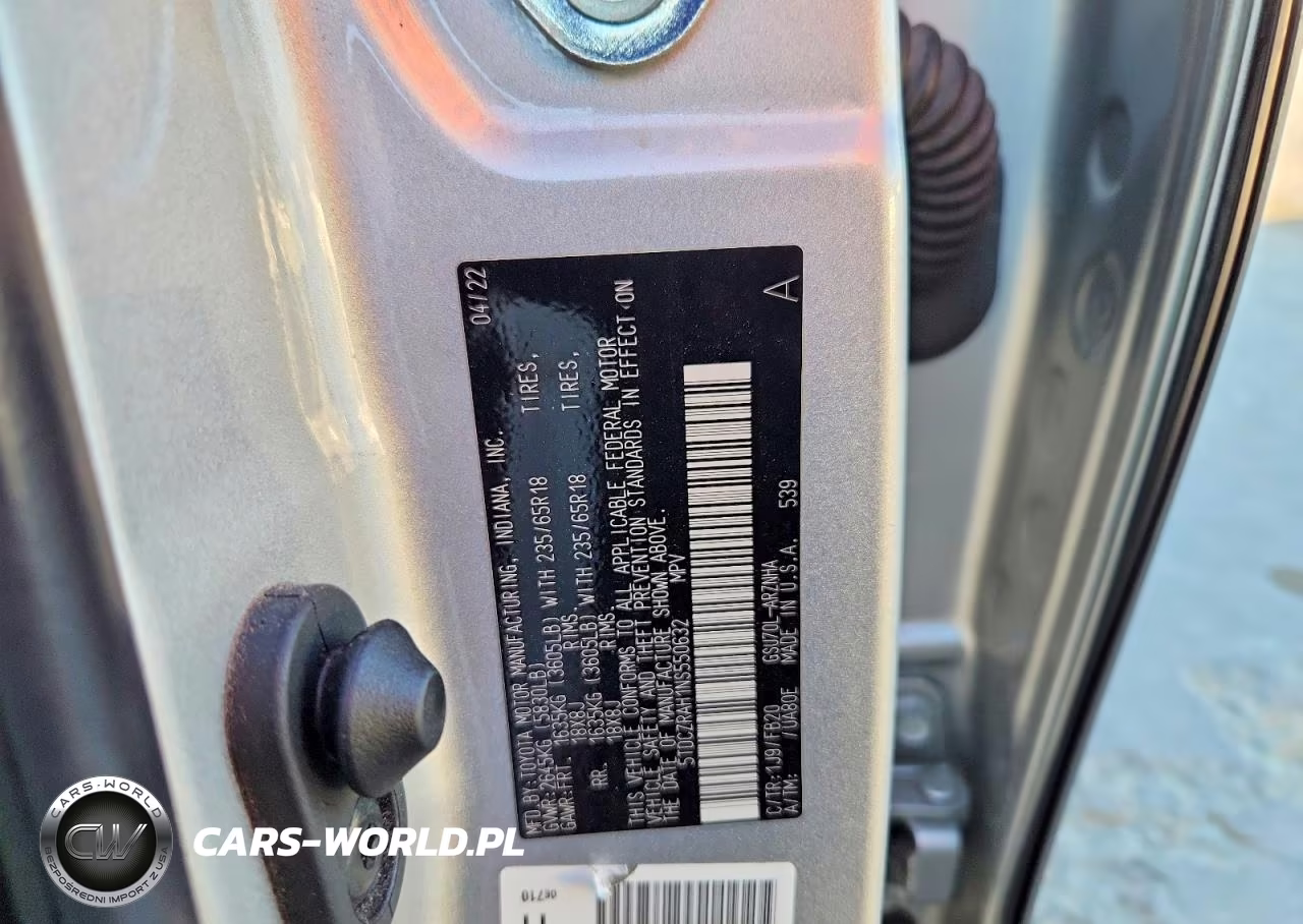 2022 Toyota Highlander L VIN:5TDCZRAH1NS550632 - 12