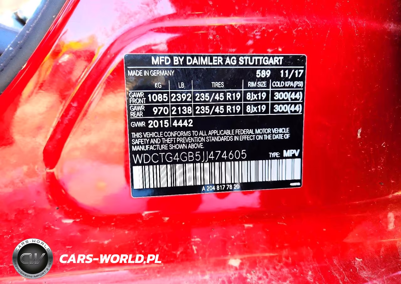2018 Mercedes-Benz Gla 250 4Matic VIN:WDCTG4GB5JJ474605 - 12