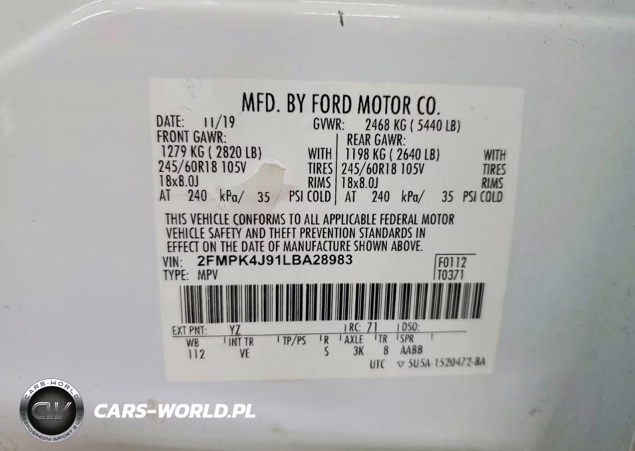 2020 Ford Edge Sel VIN:2FMPK4J91LBA28983 - 13
