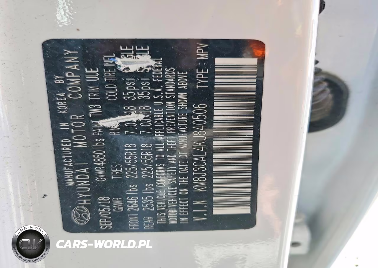 2019 Hyundai Tucson Ultimate VIN:KM8J3CAL4KU840506 - 12