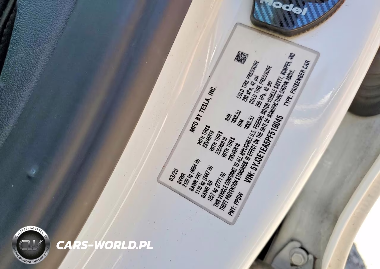 2023 Tesla Model 3 VIN:5YJ3E1EA5PF519045 - 12