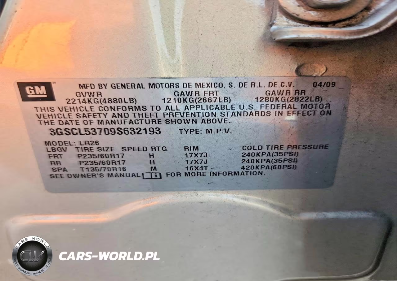 2009 Saturn Vue Xr VIN:3GSCL53709S632193 - 13