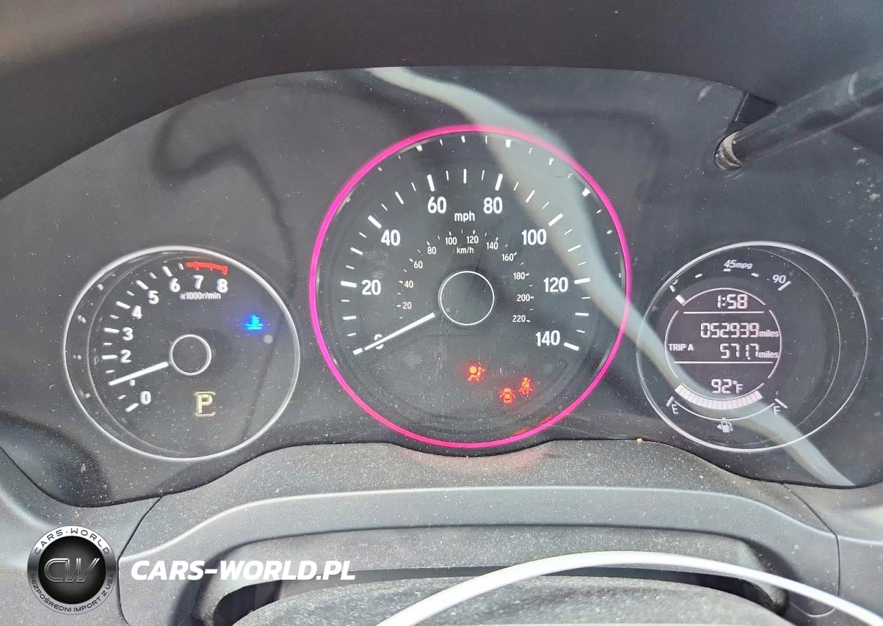 2020 Honda Hr-V Lx VIN:3CZRU6H33LG700828 - 9
