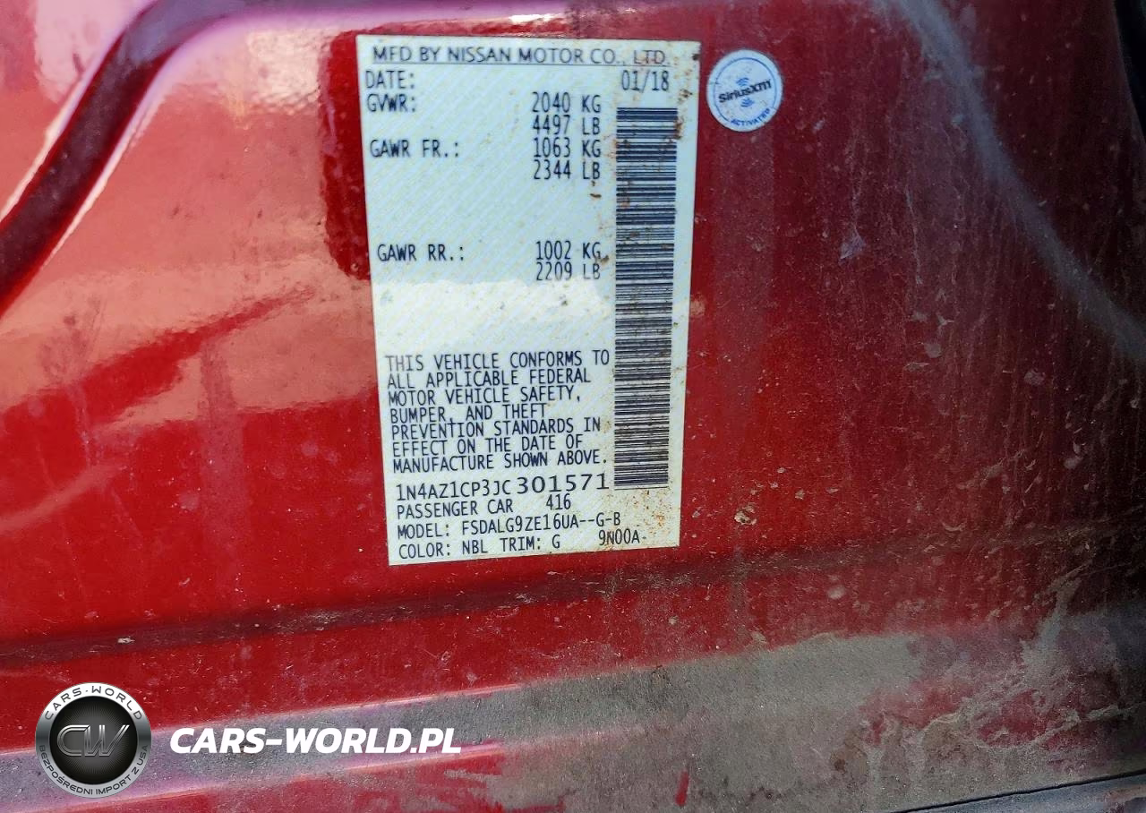 2018 Nissan Leaf Sl VIN:1N4AZ1CP3JC301571 - 12