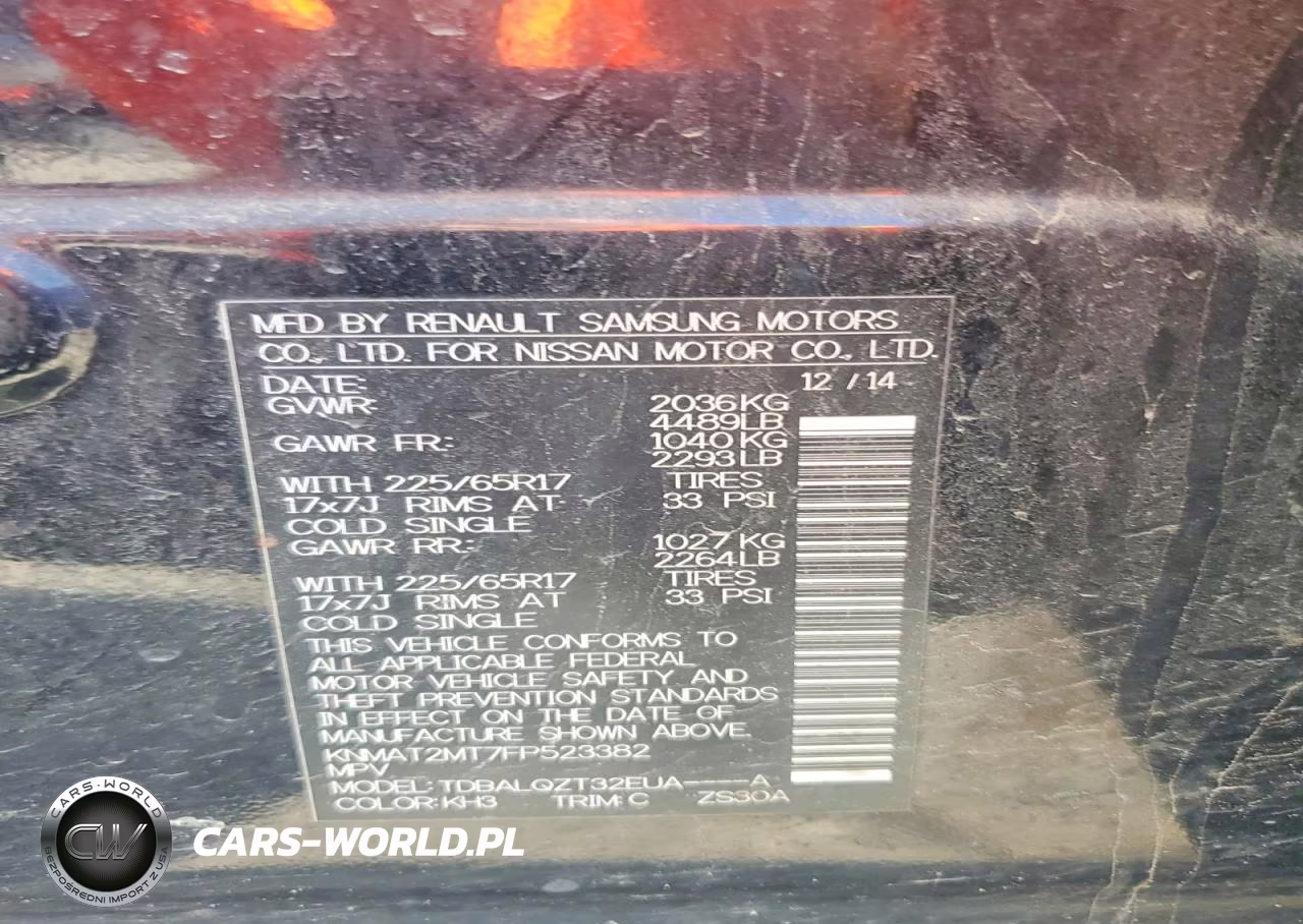 2015 Nissan Rogue Sv VIN:KNMAT2MT7FP523382 - 13