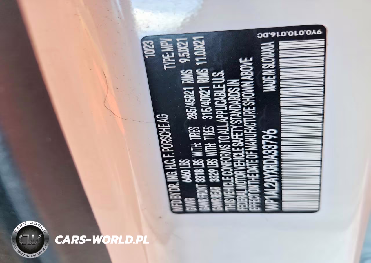 2024 Porsche Cayenne VIN:WP1AL2AYXRDA33796 - 14