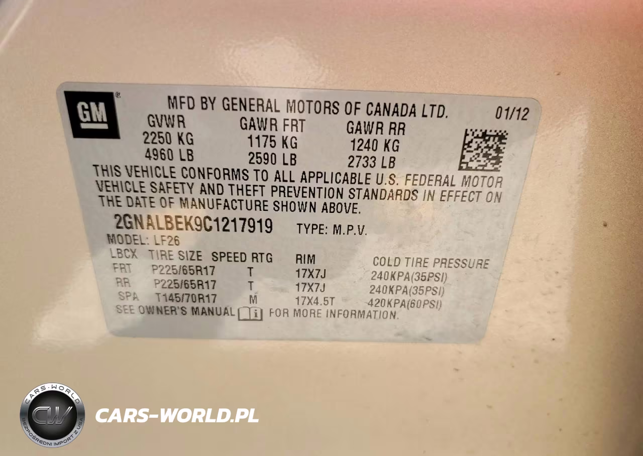 2012 Chevrolet Equinox Ls VIN:2GNALBEK9C1217919 - 13