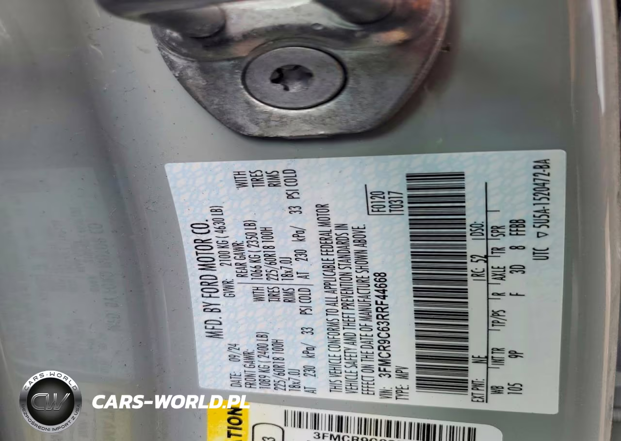 2024 Ford Bronco Sport Outer Banks VIN:3FMCR9C63RRF44668 - 12
