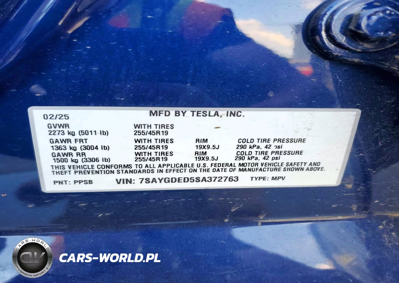 2025 Tesla Model Y VIN:7SAYGDED5SA372763 - 12