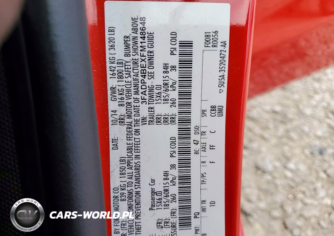 2015 Ford Fiesta Se VIN:3FADP4BEXFM148648 - 13