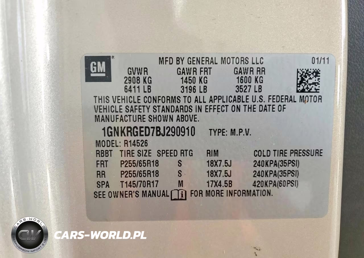 2011 Chevrolet Traverse Lt VIN:1GNKRGED7BJ290910 - 13