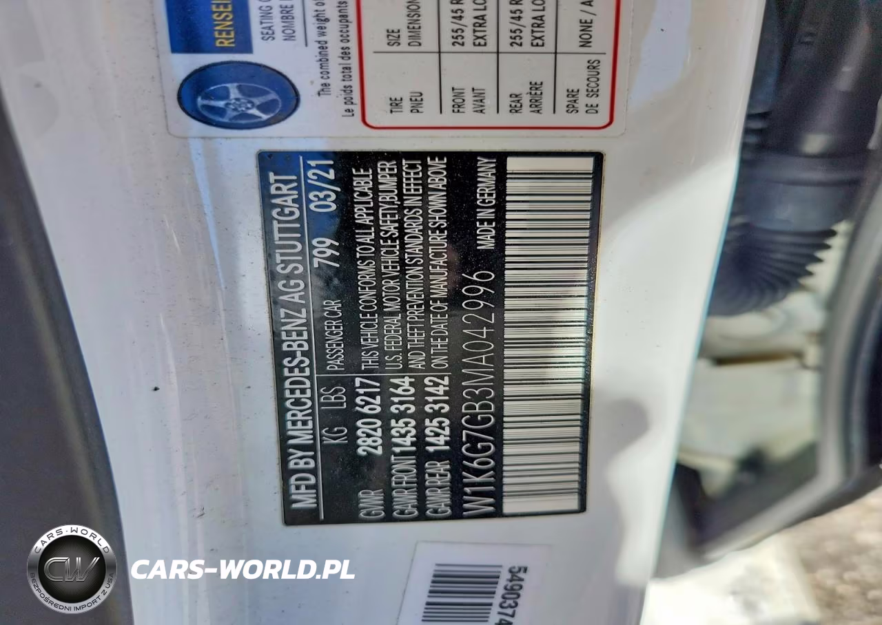 2021 Mercedes-Benz S 580 4Matic VIN:W1K6G7GB3MA042996 - 12