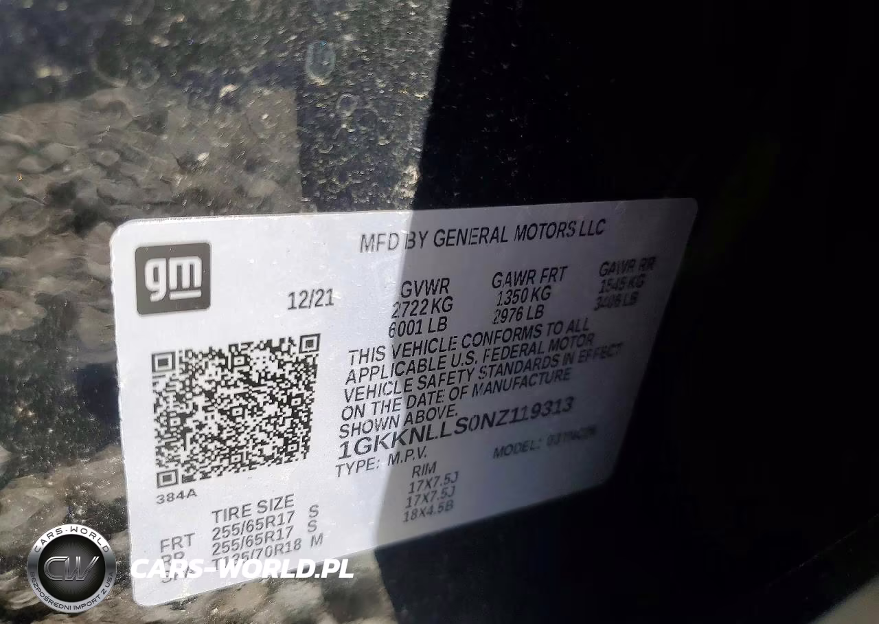 2022 GMC Acadia At4 VIN:1GKKNLLS0NZ119313 - 13