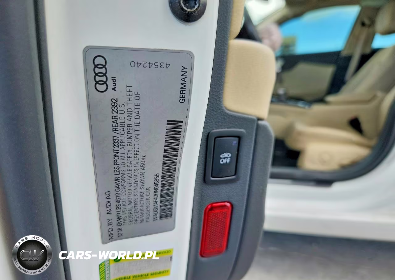 2017 Audi A4 Ultra Premium VIN:WAUGMAF40HN045955 - 12