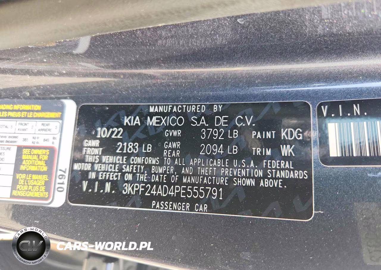 2023 Kia Forte Lxs VIN:3KPF24AD4PE555791 - 12
