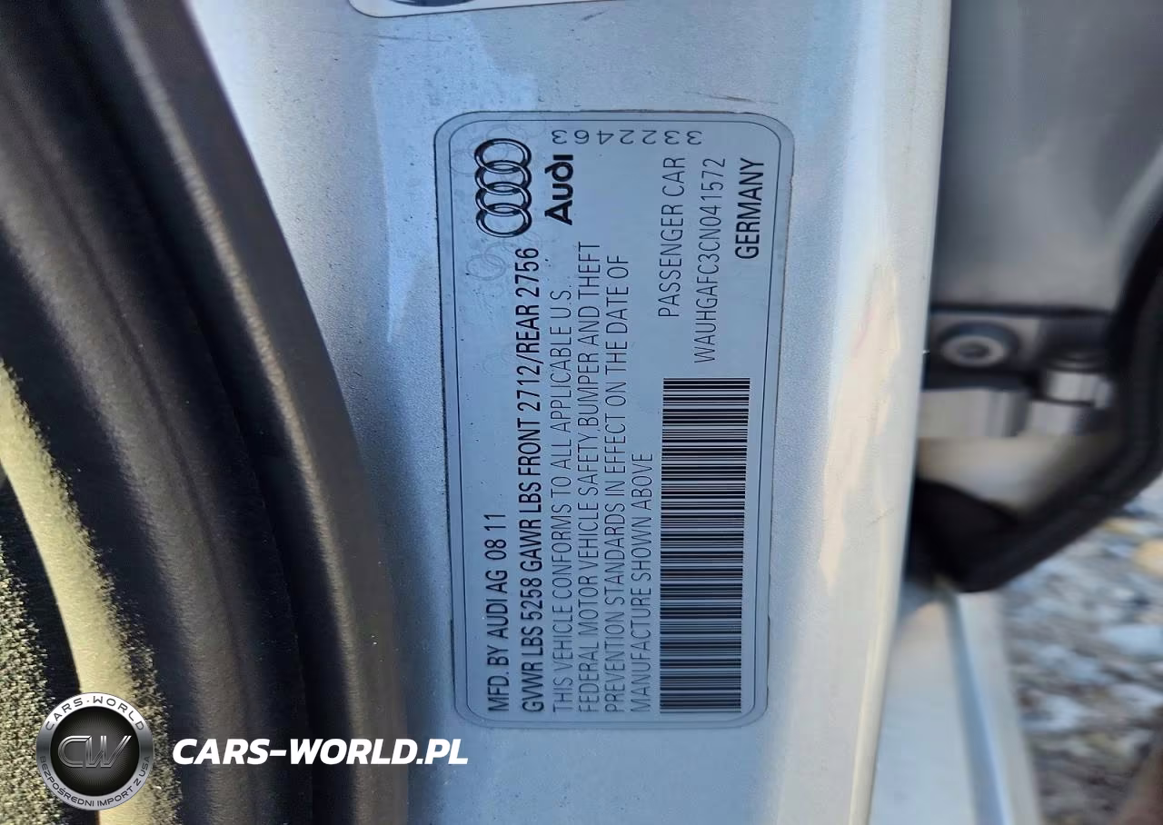 2012 Audi A6 Prestige VIN:WAUHGAFC3CN041572 - 13