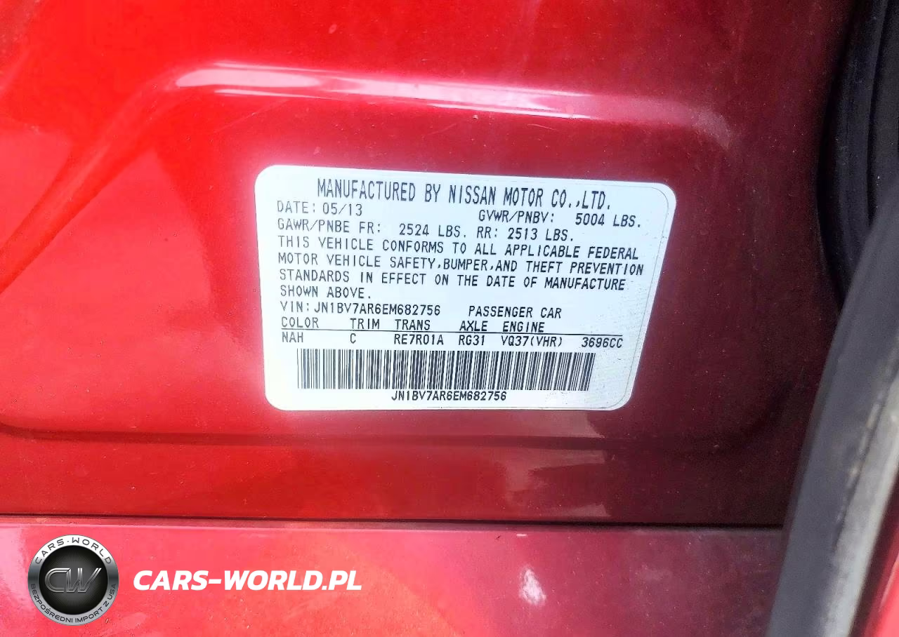 2014 Infiniti Q50 Base VIN:JN1BV7AR6EM682756 - 12