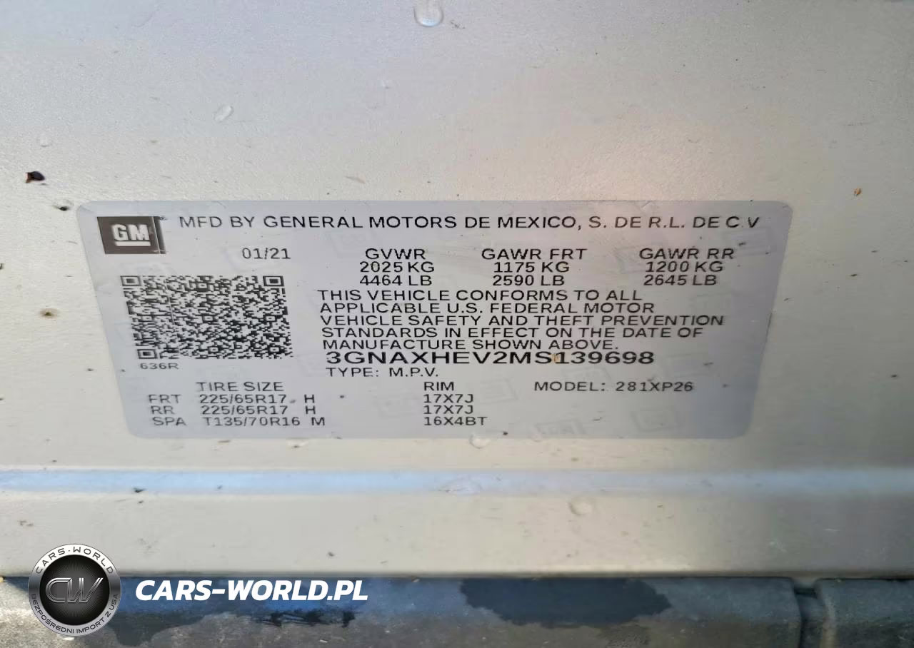 2021 Chevrolet Equinox Ls VIN:3GNAXHEV2MS139698 - 13