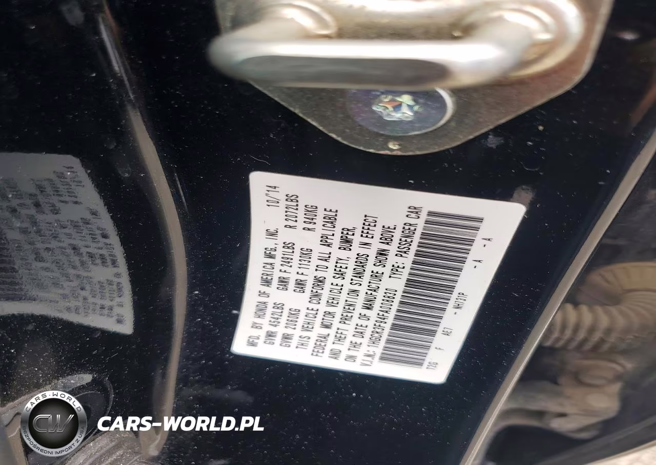 2015 Honda Accord Touring VIN:1HGCR3F94FA008830 - 12