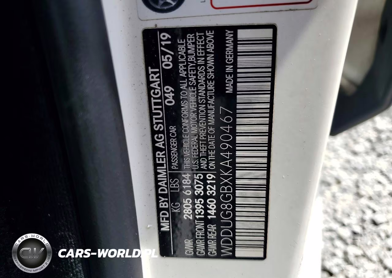 2019 Mercedes-Benz S 560 4Matic VIN:WDDUG8GBXKA490467 - 12