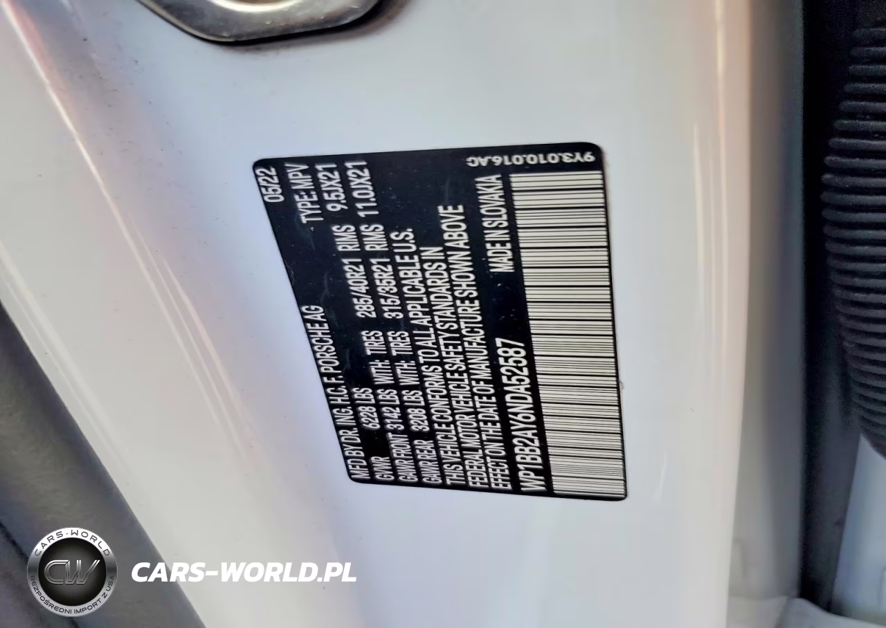 2022 Porsche Cayenne S Coupe VIN:WP1BB2AY6NDA52587 - 14